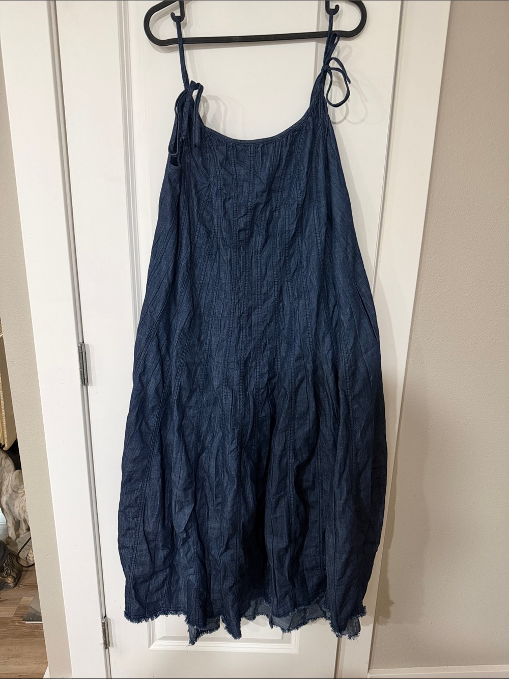 Free People Demin Dress Navy Blue Sleeveless Jumpsuit